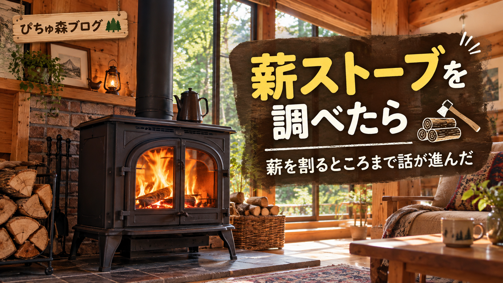 薪ストーブを調べたら、薪を割るところまで話が進んだ