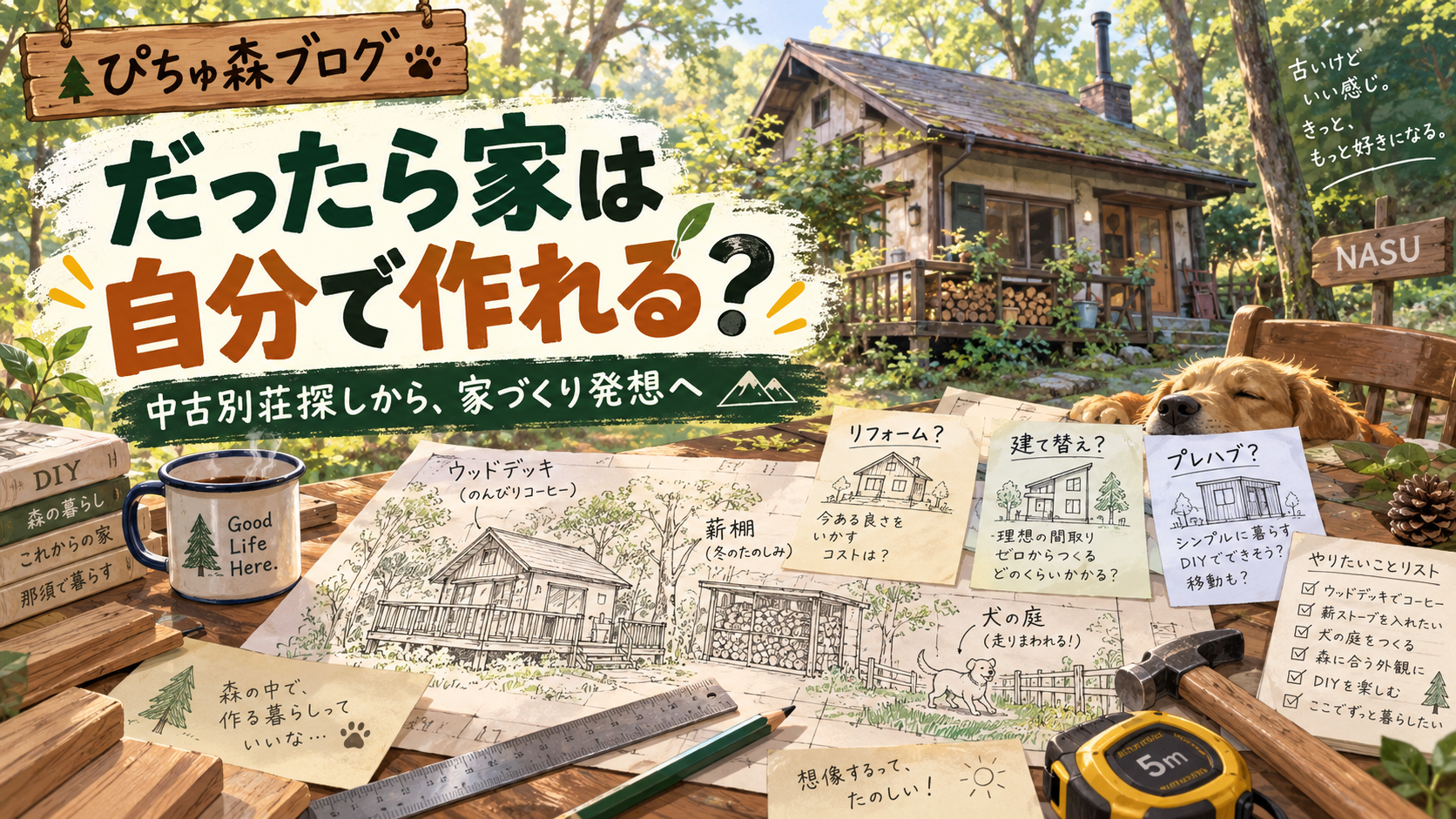 中古別荘を探していたはずが、「だったら家を自分で作れば？」になった日