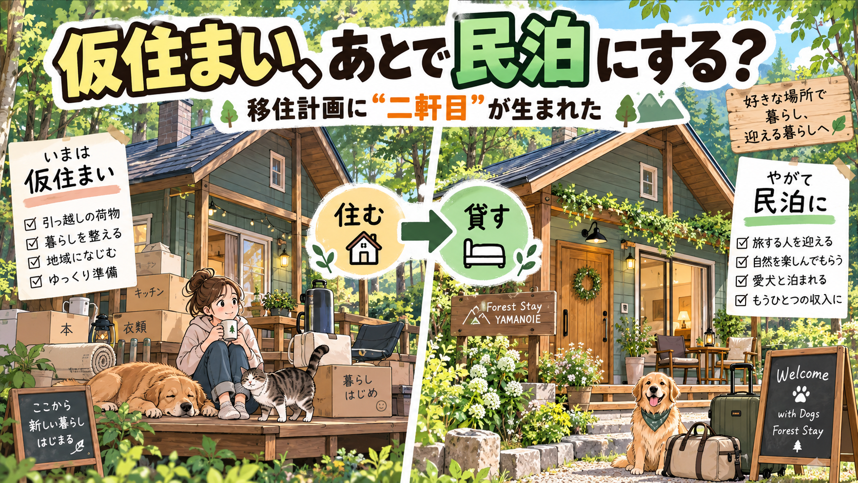 仮住まいを買って、あとで民泊にする？ 移住計画に「二軒目」が生まれた日