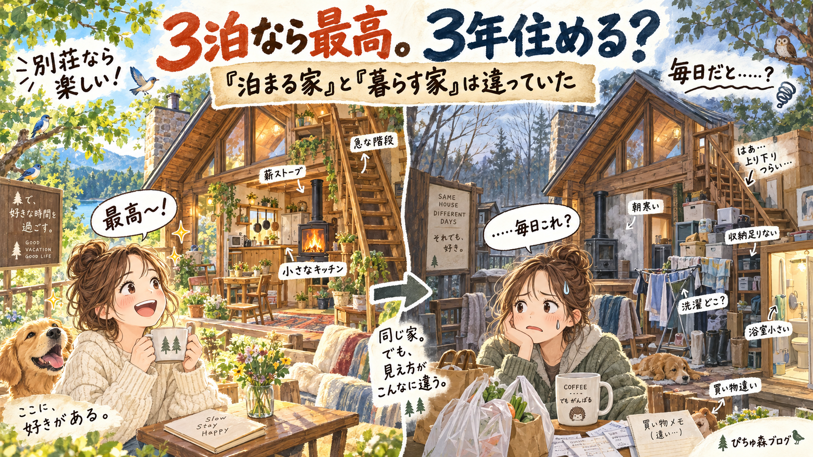 憧れの別荘、そのまま移住先にして大丈夫？ “泊まる家”と“暮らす家”の違い