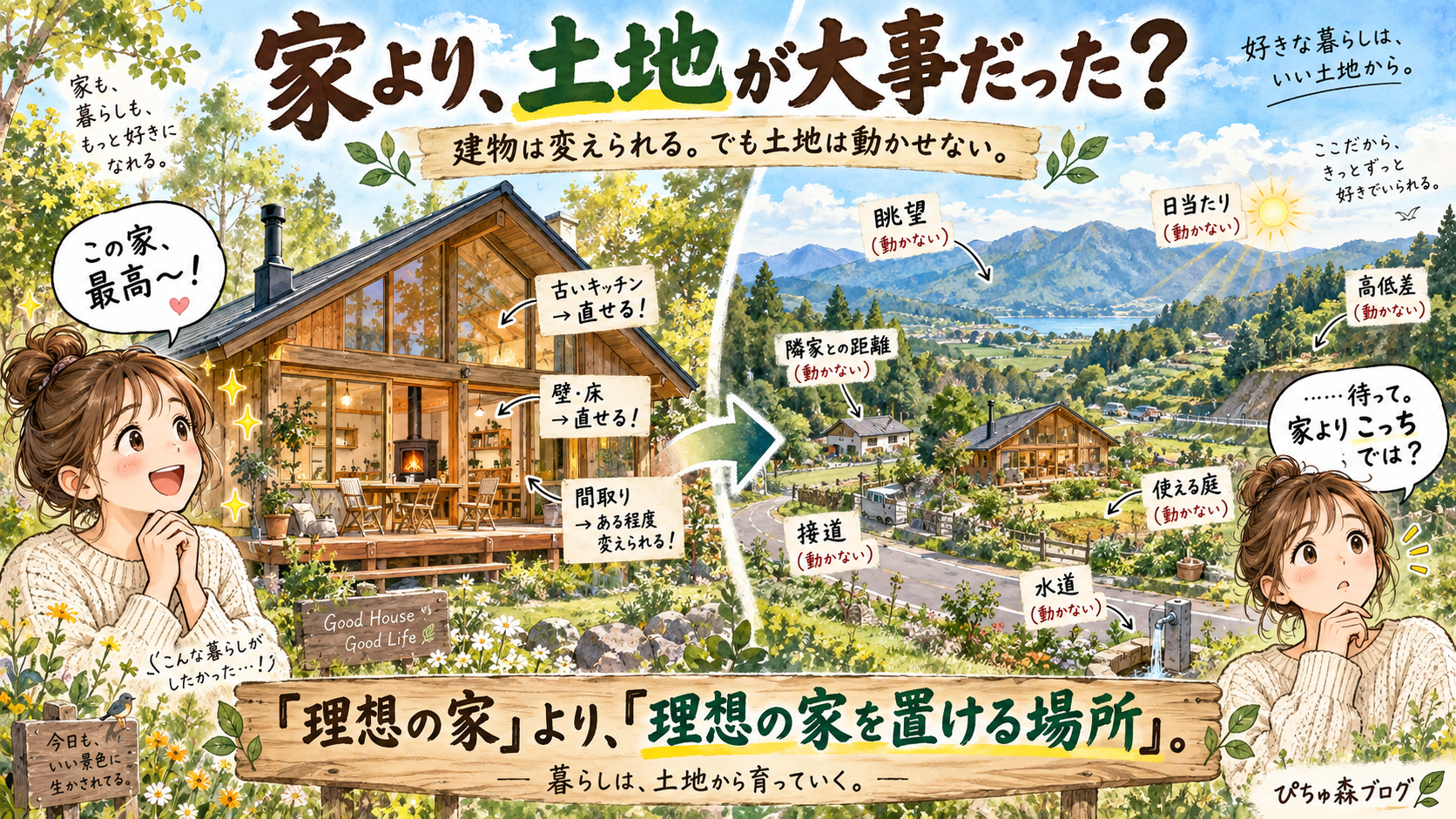 理想の家を考えるほど、建物より土地が重要になってきた