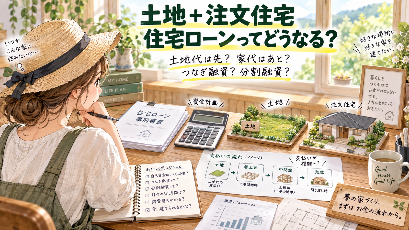 土地＋注文住宅、住宅ローンってどうなる？