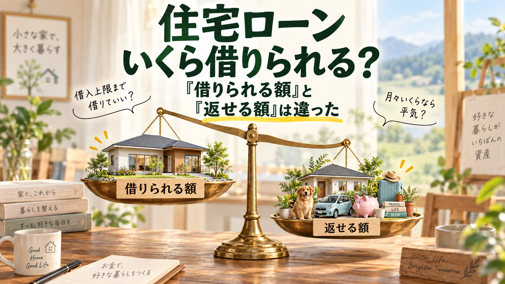 住宅ローンはいくら借りられる？ 「借りられる額」と「返せる額」は違った