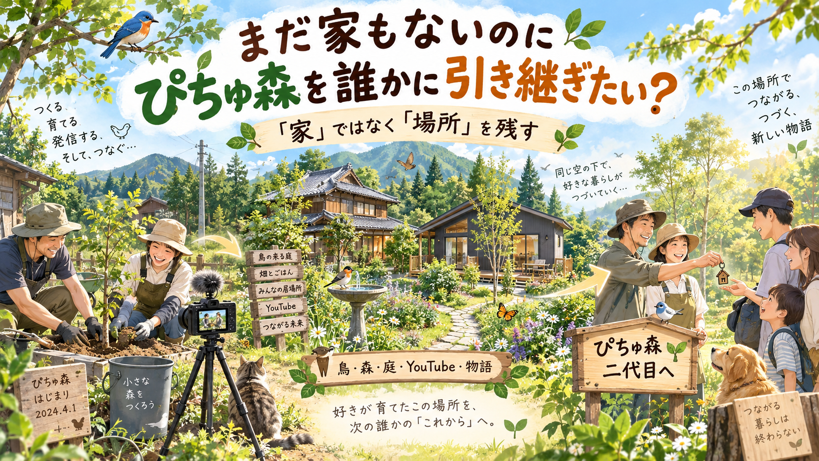 妄想は膨らむ！まだ家もないのに「ぴちゅ森を誰かに引き継ぎたい」と考え始めた