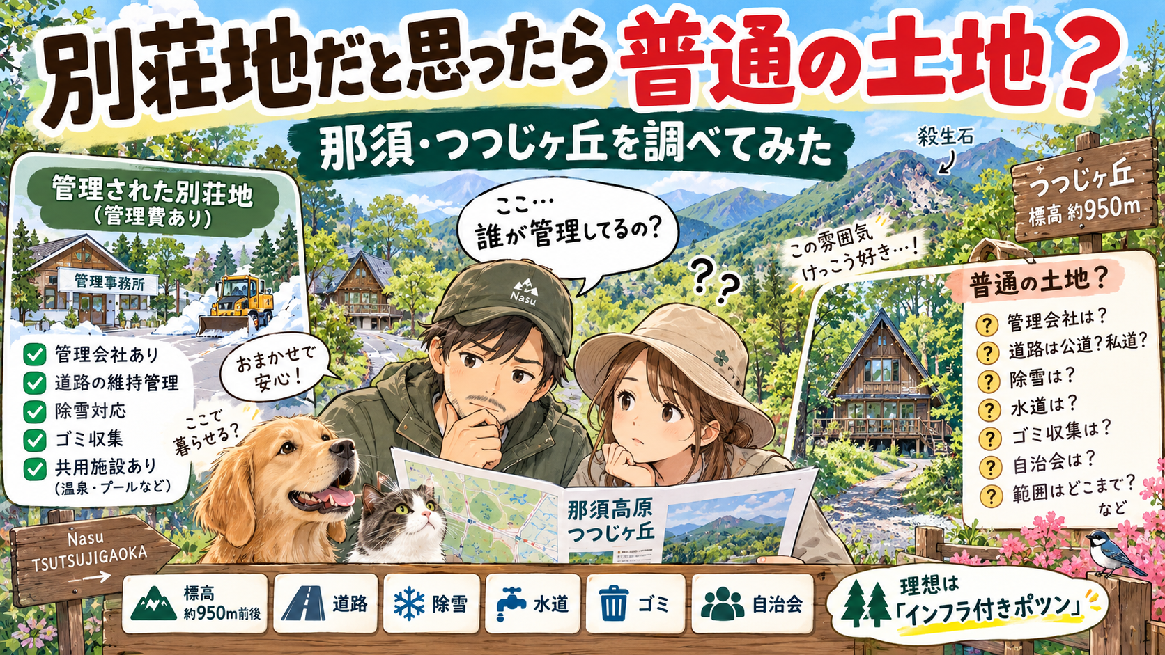 別荘地だと思ったら普通の土地？ 那須・つつじヶ丘を調べ始めた